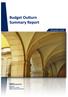 Budget Outturn Summary Report Monthly edition Portuguese version published on the 23 rd December Budget General Directorate