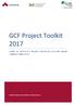 GCF Project Toolkit 2017