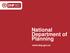 National Department of Planning