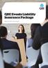 QBE Events Liability Insurance Package. Peace of mind for all occasions