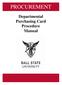 PROCUREMENT. Departmental Purchasing Card Procedure Manual