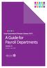 Local Government Pension Scheme A Guide for Payroll Departments. Version 8