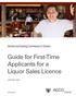 Guide for First-Time Applicants for a Liquor Sales Licence