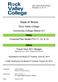 Rock Valley College Community College District 511 FINAL Financial Plan Model FYs 11, 12, & 13