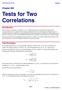 Tests for Two Correlations