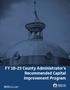 FY County Administrator s Recommended Capital Improvement Program