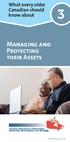 What every older Canadian should know about Managing and Protecting their Assets