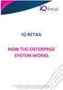 IQ RETAIL HOW THE ENTERPRISE SYSTEM WORKS