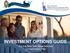 INVESTMENT OPTIONS GUIDE. For the New York State Deferred Compensation Plan