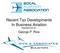 Recent Tax Developments In Business Aviation PRESENTED BY