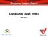 Consumer Insights Report. Consumer Beef Index. July Funded by The Beef Checkoff. Consumer Beef Index