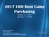 2017 CBO Boot Camp Purchasing