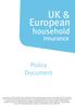 UK & European. household. Policy Document. insurance