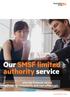 Our SMSF limited authority service
