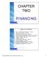 CHAPTER TWO FINANCING