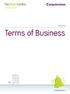 March Terms of Business