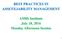 BEST PRACTICES IN ASSET/LIABILITY MANAGEMENT. AMIfs Institute July 18, 2016 Monday Afternoon Session