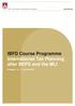 IBFD Course Programme International Tax Planning after BEPS and the MLI