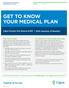 GET TO KNOW YOUR MEDICAL PLAN