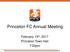 Princeton FC Annual Meeting. February 13 th, 2017 Princeton Town Hall 7:00pm
