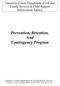 Prevention, Retention, And Contingency Program