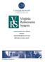 GASB STATEMENT NO. 67 REPORT FOR THE VIRGINIA RETIREMENT SYSYTEM