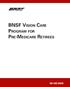BNSF Vision Care Program for