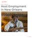 REPORT OCTOBER, 2016 Host Employment in New Orleans