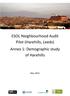 ESOL Neighbourhood Audit Pilot (Harehills, Leeds) Annex 1: Demographic study of Harehills