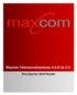 Maxcom Telecomunicaciones, S.A.B de C.V.