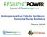 Hydrogen and Fuel Cells for Resiliency: Financing Energy Resiliency. February 18, 2016