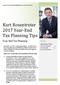 Kurt Rosentreter 2017 Year-End Tax Planning Tips