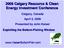 2009 Calgary Resource & Clean Energy Investment Conference
