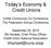 Today s Economy & Credit Unions