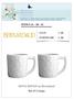 WHITE WINTER by Bernardaud Set of 2 mugs