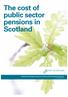 The cost of public sector pensions in Scotland