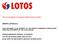 (THIS DOCUMENT IS AN APPENDIX TO THE INTERIM CONDENSED CONSOLIDATED FINANCIAL STATEMENTS OF THE LOTOS GROUP)