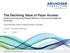 The Declining Value of Payer Access: Defining and improving Rebate Efficiency in the current healthcare landscape