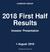 2018 First Half Results