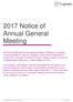 2017 Notice of Annual General Meeting