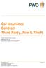 Car Insurance Contract Third Party, Fire & Theft