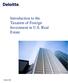 Introduction to the Taxation of Foreign Investment in U.S. Real Estate
