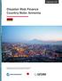 Disaster Risk Finance Country Note: Armenia