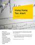 Hong Kong Tax Alert. 20 November Issue No. 17