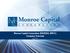 Monroe Capital Corporation (NASDAQ: MRCC) Company Overview. August 2015