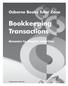 Bookkeeping Transactions
