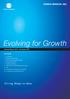 Evolving for Growth Annual Report 2013 Summary PDF