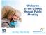 Welcome Annual Public Meeting