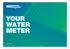 YOUR WATER METER.   1 Your water meter