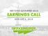 SECOND-QUARTER 2018 EARNINGS CALL AUGUST 2, 2018